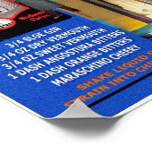 MCM COCKTAIL RECIPE 'SAN FRANCISCO' ポスター (角)