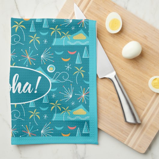 MCM Diamond Head Fireworks Party キッチンタオル (四つ折り)