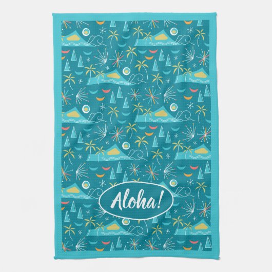 MCM Diamond Head Fireworks Party キッチンタオル (縦)