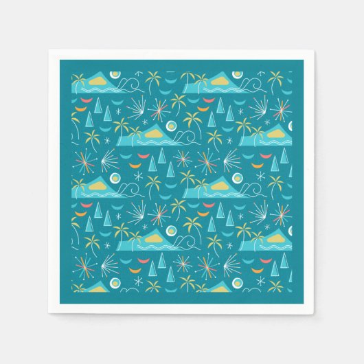 MCM Diamond Head Fireworks Party スタンダードカクテルナプキン (正面)