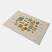 MCM Geometric Squares – はがき数々のマグネット ドアマット (アングル)