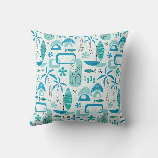 MCM Hawaiian Village - Blue クッション (裏面)