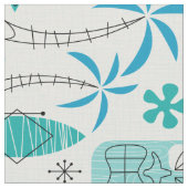 MCM Hawaiian Village - Blue ファブリック (クローズアップ)