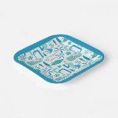 MCM Hawaiian Village – Blue ペーパープレート (傾斜あり)