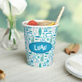 MCM Hawaiian Village – Blue 紙コップ