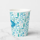 MCM Hawaiian Village – Blue 紙コップ (左)