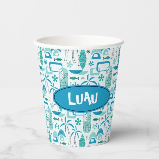 MCM Hawaiian Village – Blue 紙コップ (正面)