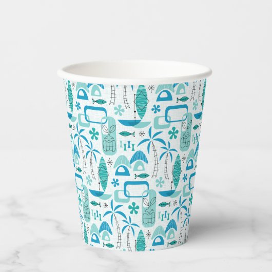 MCM Hawaiian Village – Blue 紙コップ (正面)