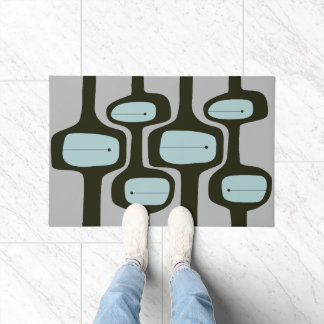 MCM WELCOME MAT -ヴィンテージブルーとグレー ドアマット