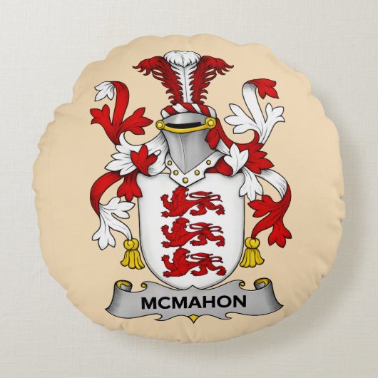 McMahon Family Coat of Arms ラウンドクッション (正面)