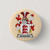 McMahon Family Coat of Arms Button  缶バッジ (正面)