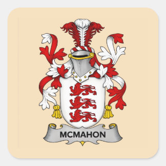McMahon Family Coat of Arms Square Sticker スクエアシール