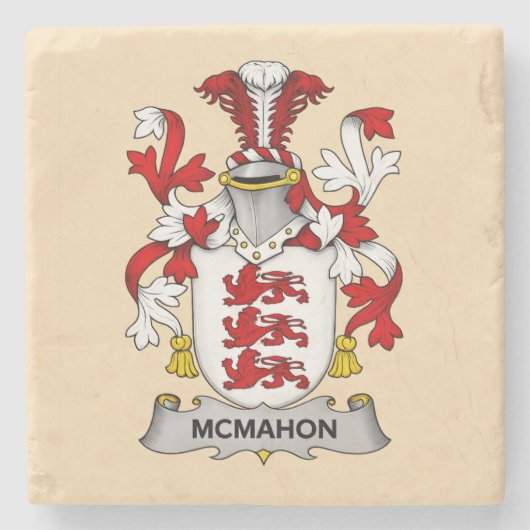 McMahon Family Coat of Arms Stone Coaster ( ストーンコースター (正面)