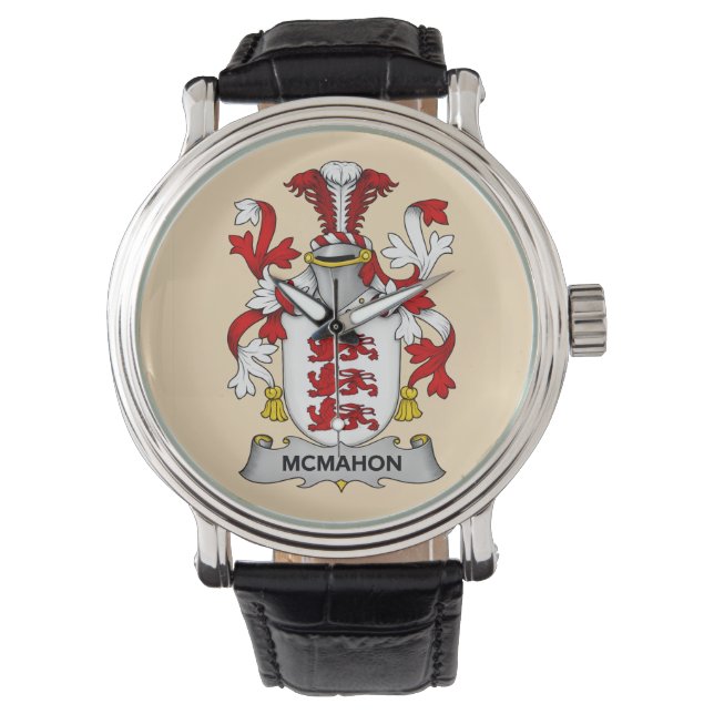 McMahon Family Coat of Arms Watch  腕時計 (正面)