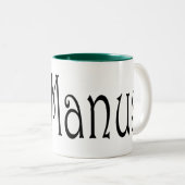 McManusのケルト族のドラゴンのマグ ツートーンマグカップ (正面右)