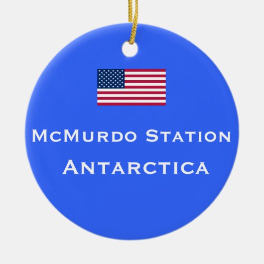 McMurdoの場所のクリスマスのオーナメント セラミックオーナメント (正面)