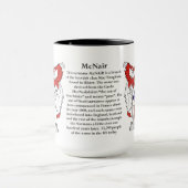 McNair家族の紋章付き外衣 マグカップ (中央)