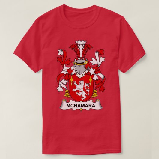 McNamara Coat of Arms Family Crest Tシャツ (デザイン正面)