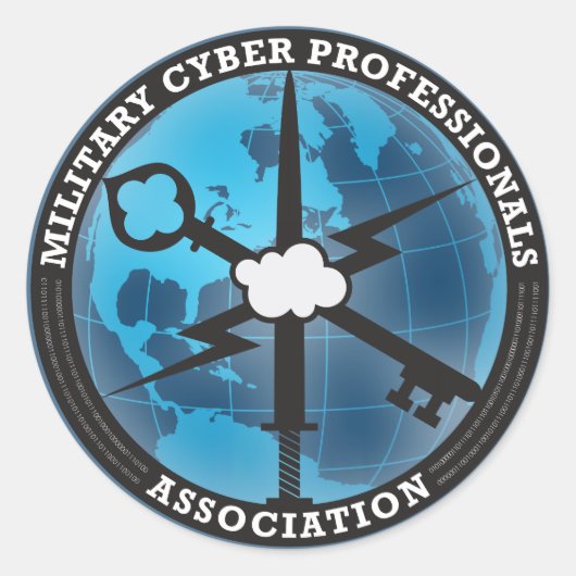 MCPAブルーステッカー ラウンドシール (正面)