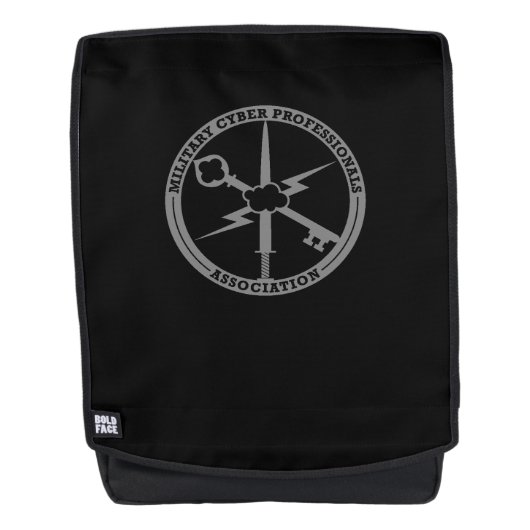 MCPA黒リュックパック バックパック (正面)