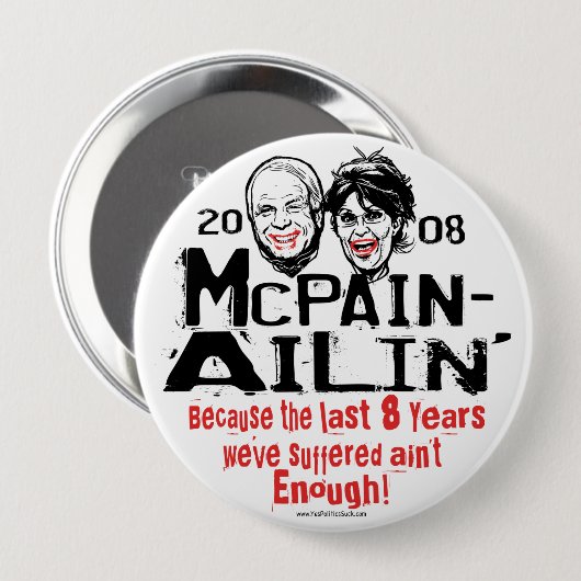 McPain Ailin 2008年 缶バッジ (正面&裏面)