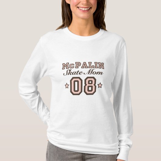 McPalinのスケートのお母さんの長袖のTシャツ08 Tシャツ (正面)