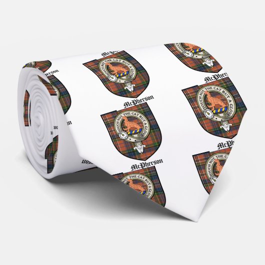 McPhersonの一族はバッジのタータンチェックの頂点に達します ネクタイ (ロール)