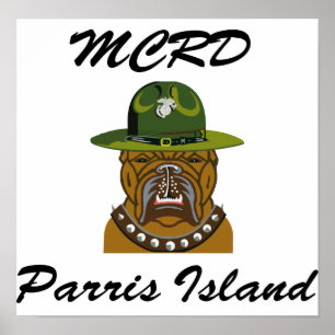MCRDパリスアイランドデビルドッグ ポスター