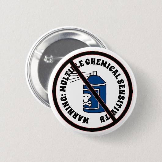 MCS多重化学感受性障警告害 缶バッジ (正面&裏面)