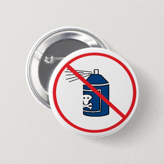 MCS多重化学感受性障警告害 缶バッジ (正面&裏面)