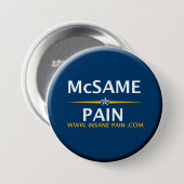 McSame -苦痛 缶バッジ (正面&裏面)