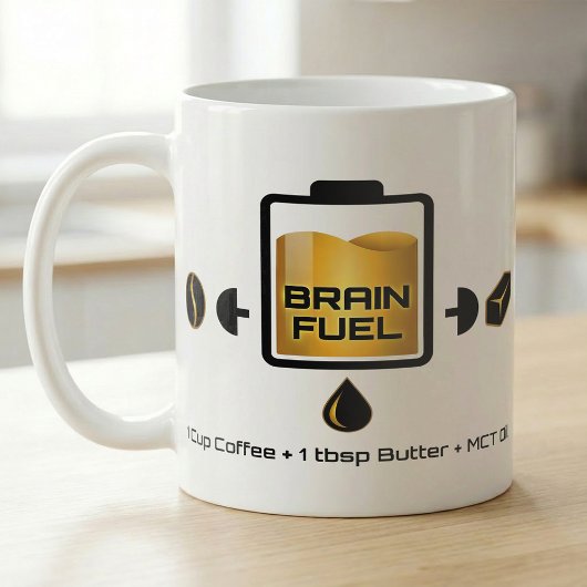 MCTコーヒーバター作法フォーカスバッテリー コーヒーマグカップ