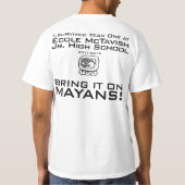 McTavishの初年度の記念するスタッフのティー Tシャツ (裏面)