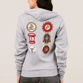 MCUジップアップフード付きスウェットシャツ – 女性のバージョン2 パーカ (裏面)