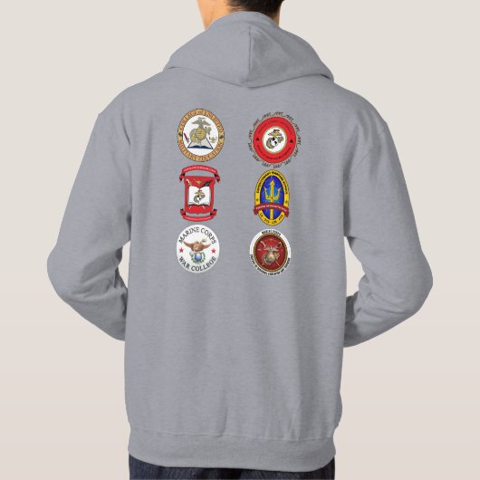 MCUフード付きスウェットシャツ – メンズ パーカ (裏面)