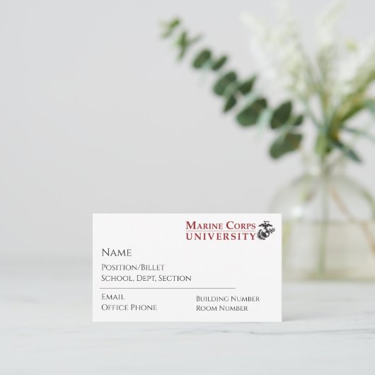 MCU Business Cards 名刺 (スタンド正面)