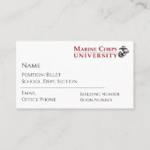 MCU Business Cards 名刺 (正面)