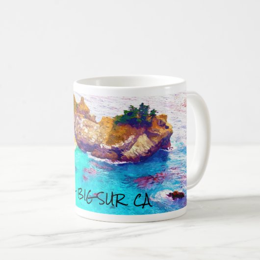 McWAY FALLS ~ BIG SUR  CA Mug コーヒーマグカップ (正面右)