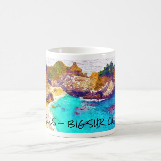 McWAY FALLS ~ BIG SUR  CA Mug コーヒーマグカップ (中央)