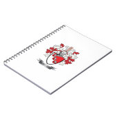 McWilliamsの家紋の紋章付き外衣 ノートブック (左側)