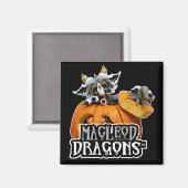 MDかぼちゃドラゴンロゴマグネット マグネット (正面/裏面)