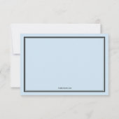 MDの卒業の青はノート感謝していしています サンキューカード (裏面)