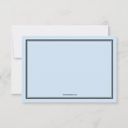 MDの卒業の青はノート感謝していしています サンキューカード (裏面)