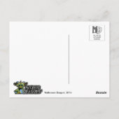 MDハロウィンのドラゴンの郵便はがき ポストカード (裏面)