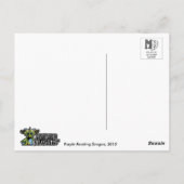 MDパープル読ドラゴンポストカード ポストカード (裏面)