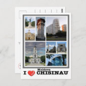 MDモルドバ – チシナウ –  ポストカード (正面/裏面)