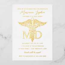 MD医学博士の卒業金ゴールド