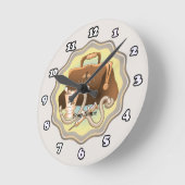 MD医師 ラウンド壁時計 (傾斜)