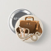 MD医師 缶バッジ (正面&裏面)