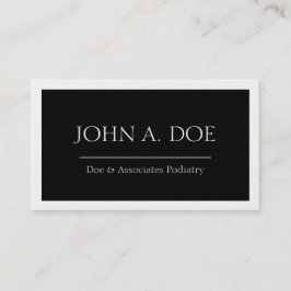 MD医者の博士の医学の黒い旗プラチナ 名刺